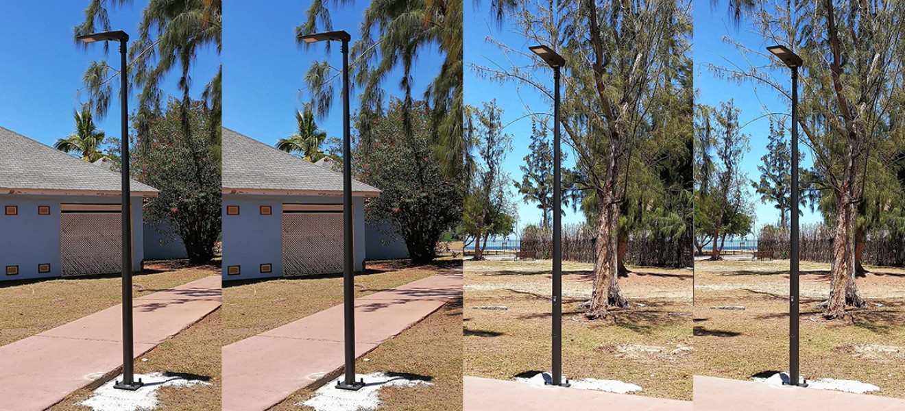 Solar led street light project in France