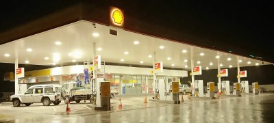solar led lights for Gas Station using