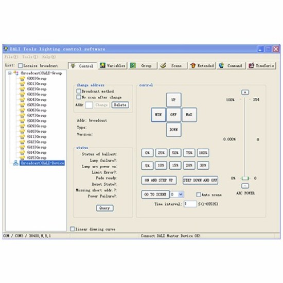 Simple DALI Lighting Control System